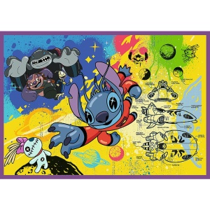 PUZZLE TREFL 4X250 DISNEY UIMITORUL STITCH - Img 5