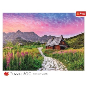 PUZZLE TREFL 500 HALA GASIENICOWA IN MUNTII TATRA - Img 3