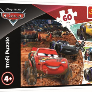 Puzzle Trefl 60piese - Fulger McQueen Cu Prietenii - Img 2