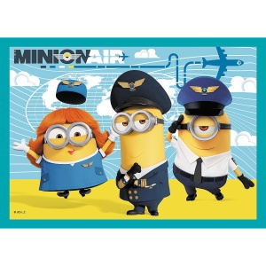 PUZZLE TREFL MINIONS 4IN1 LUMEA FERICITA A MINIONILOR - Img 3