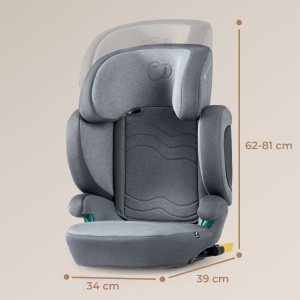 SCAUN AUTO KINDERKRAFT XPAND 2 I-SIZE 100-150 CM, ROCKET GREY - Img 3
