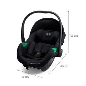 SCOICA AUTO I-SIZE, 40-87 CM, KINDERKRAFT MINK PRO2 , BLACK - Img 2