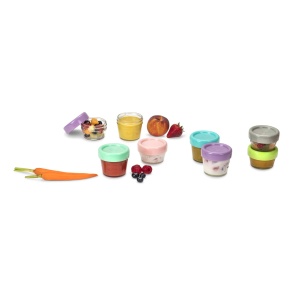 SET 12 RECIPIENT STICLA PENTRU HRANA BEBE, MELII, 6*59 ML + 6*118 ML - Img 8