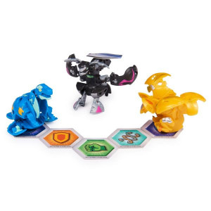 Set 3 Figurine Bakugan Evolutions Starter Pack Batrix Ultra, Griswing si Neo Trox - Img 3