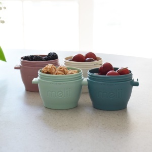 SET 4 RECIPIENTE SILICON SNAP&GO, MELII LUXE, 4*118 ML - Img 3