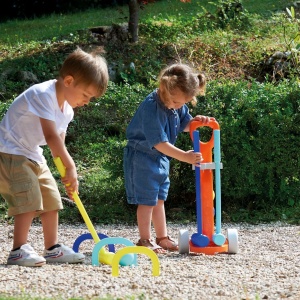 Set Carucior Crocket Ecoiffier cu Accesorii, unisex, 1-12 ani, plastic, colorat  - Img 3