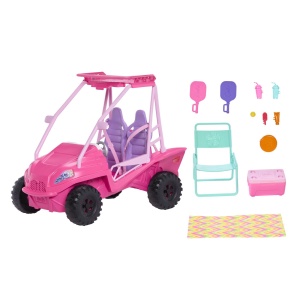 Set de Joaca Barbie Estate, Detectivi pe Plaja cu Masinuta Buggy si Accesorii - Img 3