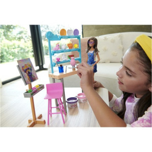 Set de joaca Barbie You can be - Atelier de pictura - Img 10