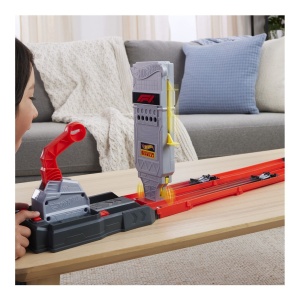 Set de joaca Hot Wheels Racing Circuit de Curse Grid Start Formula 1 cu 2 masinute, 35.5x25.5x7.5cm - Img 5