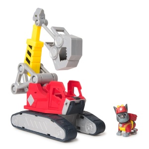 Set de Joaca Paw Patrol Mega Power Crane, Figurina Rubble Charger cu Excavator - Img 3