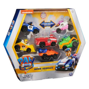 Set de joaca Paw Patrol - Movie Vehicles, 6 masinute metalice - Img 6