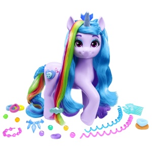 Izzy Moonbow Hasbro – imagine figurină My Little Pony cu set de styling