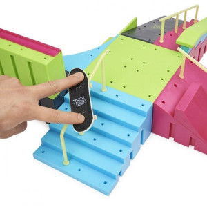 Set mini rampa Skateboard Tech Deck, Neon Mega Park - Img 3