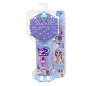 Set papusa Frozen Jewel Reveal Elsa, 32.5x18x7.5cm, pentru fete 3-7 ani - Img 2