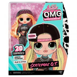 Set papusa L.O.L. Surprise! OMG Skatepark Q.T. Fashion Doll cu 20 de Surprize - Img 1