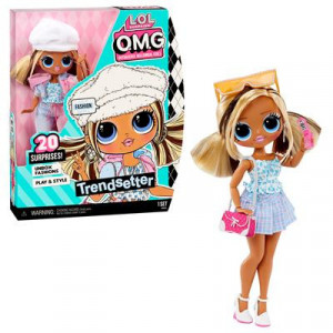 Set papusa L.O.L. Surprise! OMG Trendsetter Fashion Doll cu 20 de accesorii surpriza - Img 6