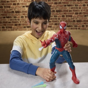 SPIDER MAN SET INCARCARE DE PUTERE CU FIGURINA SPIDER MAN SI ACCESORII 36.5CM - Img 7