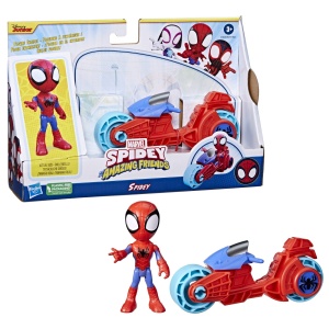 SPIDEY PRIETENII EXTRAORDINARI SET MOTOCICLETA SI FIGURINA SPIDEY 10CM - Img 9