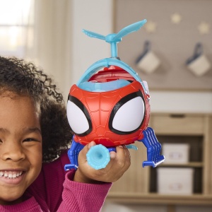 SPIDEY SI PRIETENII LUI UIMITORI MARVEL SET ECHIPA SPIDEY CU ELICOPTER SI ACCESORII 7.6CM - Img 7