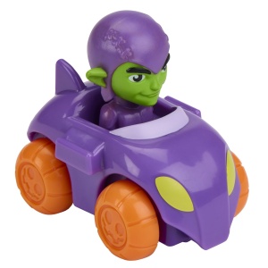 SPIDEY SI PRIETENII LUI UIMITORI MARVEL SUPER ROLLERS SET FIGURINA GREEN GOBLIN CU VEHICUL 5.5CM - Img 4