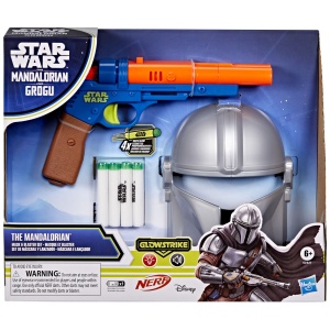 STAR WARS MANDALORIANUL SI GROGU SET BLASTER SI MASCA MANDALORIANUL CU LUMINI SI SUNETE