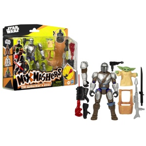 STAR WARS MIX MASHERS DELUXE SET FIGURINA MANDALORIAN AND GROGU 12CM SI ACCESORII - Img 2