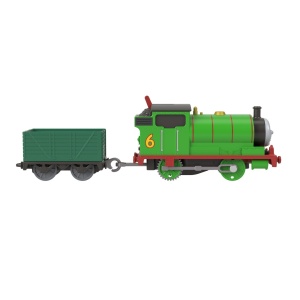 THOMAS LOCOMOTIVA MOTORIZATA PERCY CU VAGON - Img 7
