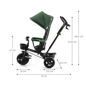 TRICICLETA COPII KINDERKRAFT AVEO, MYSTIC GREEN - Img 3