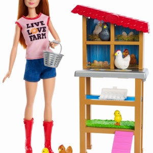 BARBIE CARIERE SET MOBILIER CU PAPUSA LA FERMA - Img 2
