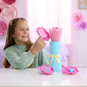 BARBIE PETAL POP SET PAPUSA BARBIE LALEA ROZ SI ACCESORII - Img 3