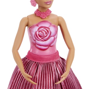 BARBIE PETAL POP SET PAPUSA BARBIE TRANDAFIR ROSU SI ACCESORII - Img 7