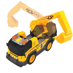 Camion cu Excavator Dickie, multicolor, 30cm, cu lumini si sunete, set educational - Img 6