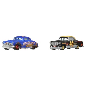 CARS3 SET 2 MASINUTE METALICE FABULOUS HUDSON HORNET SI CLOVIS RIDER - Img 3