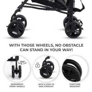 CARUCIOR SPORT KINDERKRAFT TIK, TIP UMBRELA, STONE BEIGE - Img 11