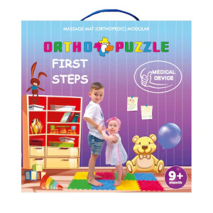 Covor ortopedic pentru copii First Steps, Ortho Puzzle, PVC, multicolor - Img 2