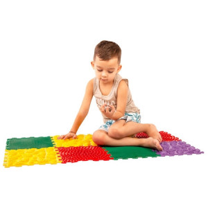 Covor ortopedic pentru copii Forest, Ortho Puzzle, PVC, multicolor - Img 5