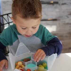 CUTIE SNACK HEXAGON SNACKLE 6 COMPARTMENTE, MELII, BLUE - Img 8