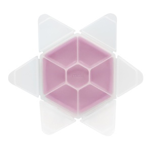 CUTIE SNACK HEXAGON SNACKLE 6 COMPARTMENTE, MELII, PINK - Img 4