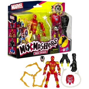 Figurină Marvel Mix Mashers Iron Spider pentru copii – 12 cm, piese combinabile
