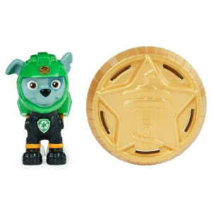 Figurina Paw Patrol, Moto Pups , Rocky cu insigna - Img 2