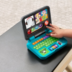 FISHER PRICE LAUGH&LEARN LAPTOP INTERACTIV IN LIMBA ROMANA - Img 5
