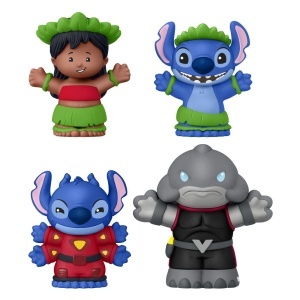 FISHER PRICE LITTLE PEOPLE COLLECTOR DISNEY LILO SI STITCH SET 4 FIGURINE - Img 2