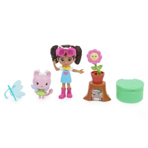 GABBYS DOLLHOUSE SET PAPUSA 9.7CM CU PISICUTA GRADINA LUI GABBY - Img 2