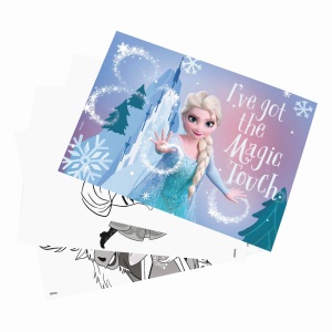 HAPPI HOBBI SET PICTURA GEANTA TRANSPARENTA FROZEN AVENTURA INGHETATA - Img 3