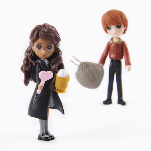 HARRY POTTER WIZARDING WORLD MAGICAL MINIS SET 2 FIGURINE RON SI PARVATI - Img 5