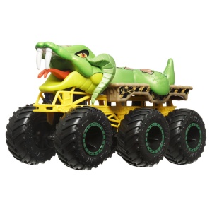 HOT WHEELS MONSTER TRUCK BIG RIGS MASINUTA METALICA CU 6 ROTI CAGE RATTLER SCARA 1 LA 64 - Img 4