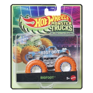 HOT WHEELS MONSTER TRUCK GLOW IN THE DARK MASINUTA BIGFOOT SCARA 1 LA 64 - Img 2