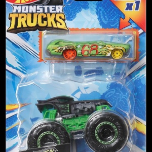 HOT WHEELS MONSTER TRUCK SI MASINUTA METALICA RATICAL RACER