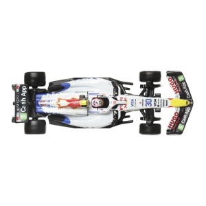 HOT WHEELS PREMIUM REAL RIDERS FORMULA 1 2024 MASINUTA METALICA VISA CASH APP RACING BULLS FORMULA ONE TEAM SCARA 1 LA 64 - Img 5