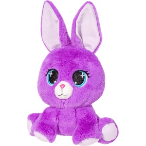 Iepuras de plus Stip Mila mov, 25cm, moale si pufos, unisex